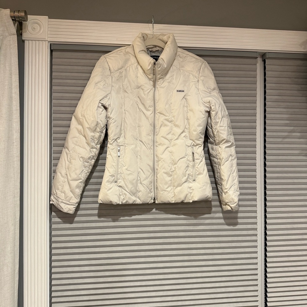 Bebe Women's Cream Jacket - size S
